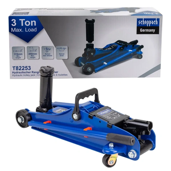 Домкрат подкатной гидравлический 3т