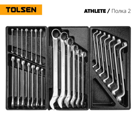Инструментальная тележка с набором инструментов "ATHLETE" 189 ПРЕДМЕТОВ TOLSEN TT85412