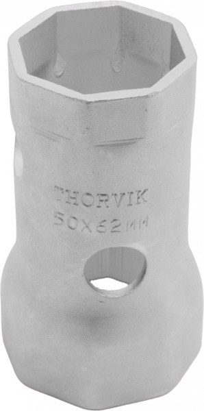Thorvik BS8P5062 Ключ трубчатый ступичный восьмигранный двусторонний, 50х62 мм, 130 мм