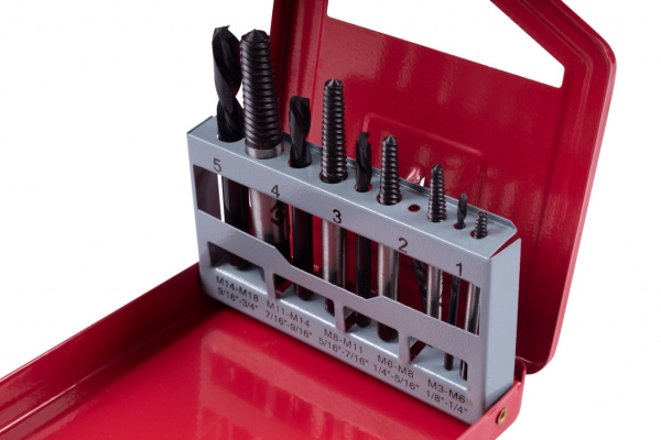 Набор экстракторов и сверл KING TONY 11310SQ, 10 предметов