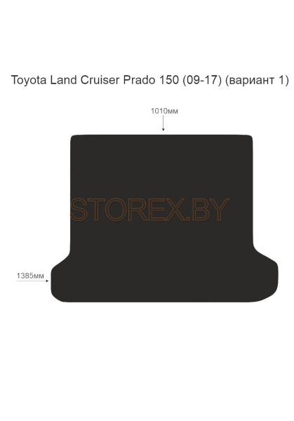 Toyota Land Cruiser Prado 150 (09-17) Багажник (вариант 1) copy