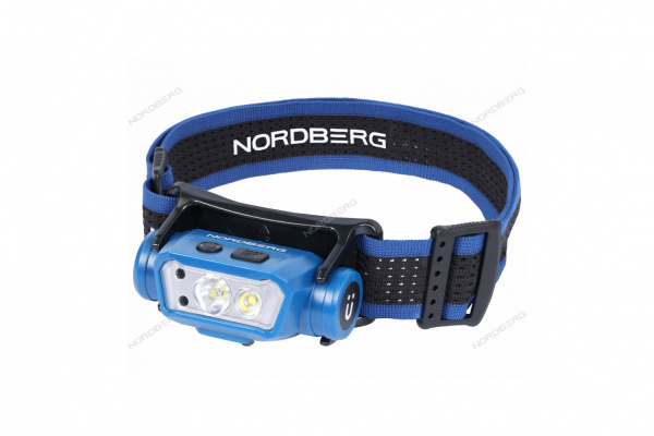 Фонарь светодиодный налобный NORDBERG 1953, аккумуляторный, 3,7 В c датчиком движения