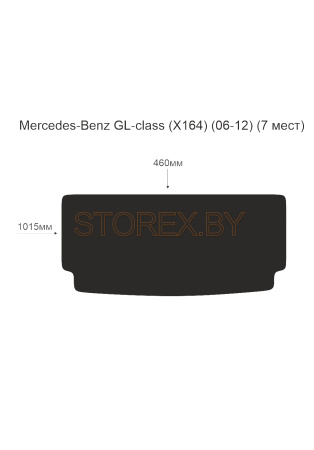 Mercedes-Benz GL-class (X164) (06-12) (7 мест) Багажник copy