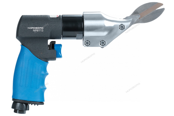 Пневмоножницы NORDBERG NP6113, 2200 ход/мин, сталь до 1,5 мм, пистолетная рукоять