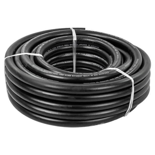 Шланг резиновый армированый бензо-маслостойкий 14х23ммх20м(повышенная гибкость и сопротивление к излому,раб.давл. 20bar,max 60bar,-30C°+70C°,DIN20018)