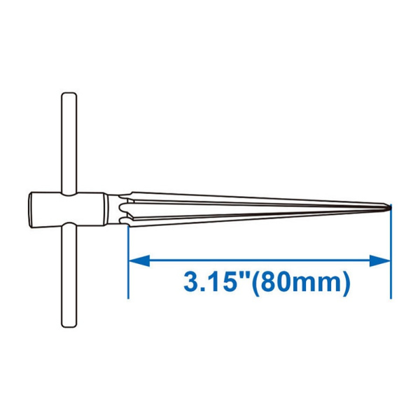 Развертка коническая KING TONY 7E61001, 3-10 мм, ручная