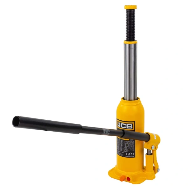 Домкрат бутылочный 8т с клапаном (h min-222мм, h max-447мм, ход штока-145мм, ход винта-80мм) в кейсе