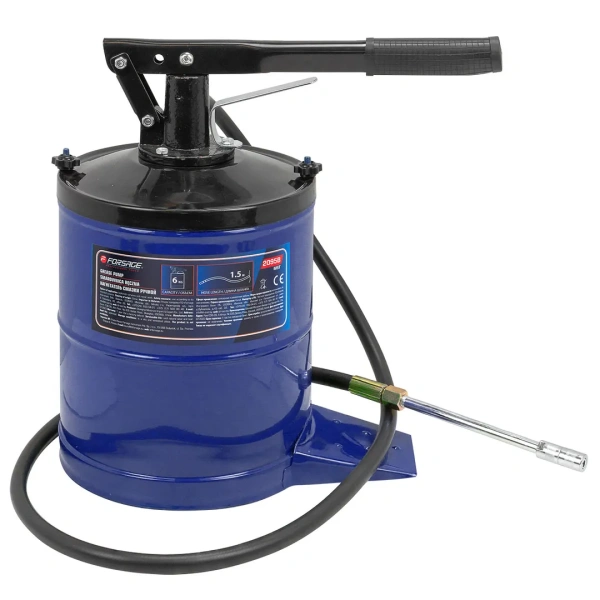 Нагнетатель смазки ручной, 6кг (длина шланга 1.5, внутр.Ø 210мм, внутр. высота 230мм)