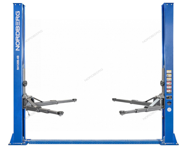 Подъемник двухстоечный NORDBERG N4120B_3+2 (4 т, 220 В/380 В, синий/серый)