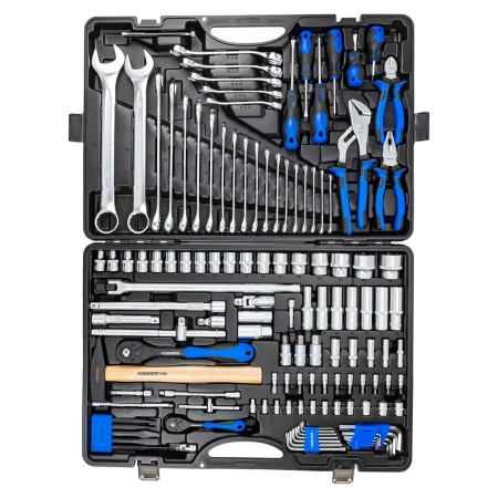 Набор инструментов 128пр. 1/4'', 1/2'' (6гр.)(головки 4-32мм, ключи 6-32мм)