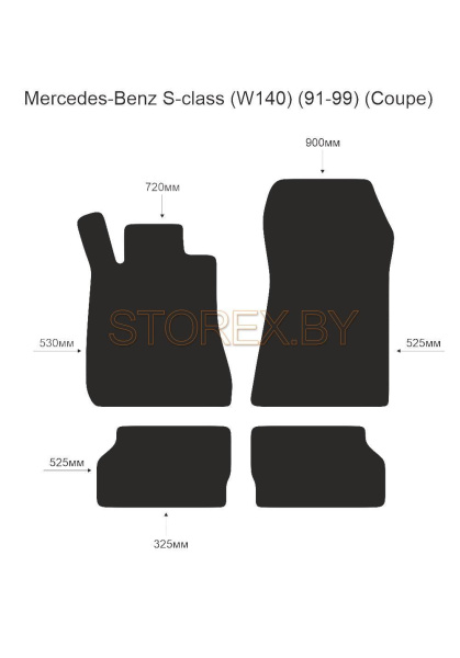 Mercedes-Benz S-class (W140) (91-99) (Сoupe) copy