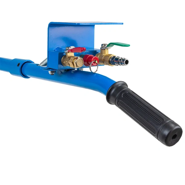 Домкрат подкатной пневматический 3,5т(6-12bar, h min 135мм, h max 450мм, 3 подушки, Ø270мм)