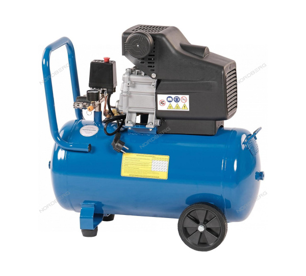 Компрессор поршневой 220 В ресивер 50 л 240 л/мин NORDBERG NCE50/241