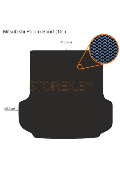 Mitsubishi Pajero Sport (15-) Багажник copy