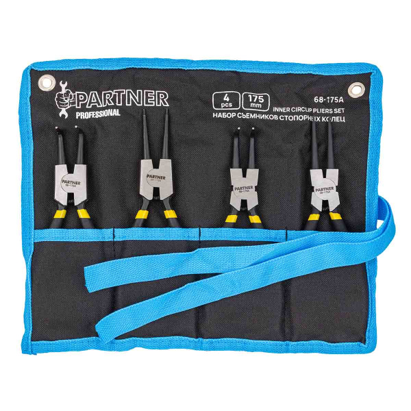 Набор съемников стопорных колец 4пр. (175мм) на полотне