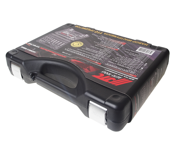 Набор головок торцевых и бит для поврежденных гаек JTC S110B-B72 (1/4", 1/2", 110 предметов в кейсе)