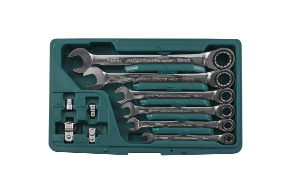 Набор комбинированных трещоточных ключей JONNESWAY W45110S (10 предметов)