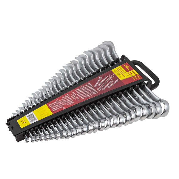 Набор ключей комбинированных 25пр. (6-28, 30, 32мм) в пласт. держателе