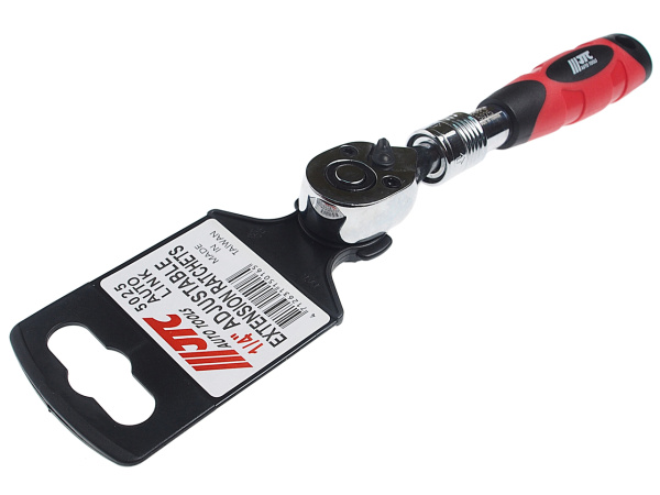 Трещотка телескопическая JTC 5025 (1/4", 72 зуба, 150-200 мм)