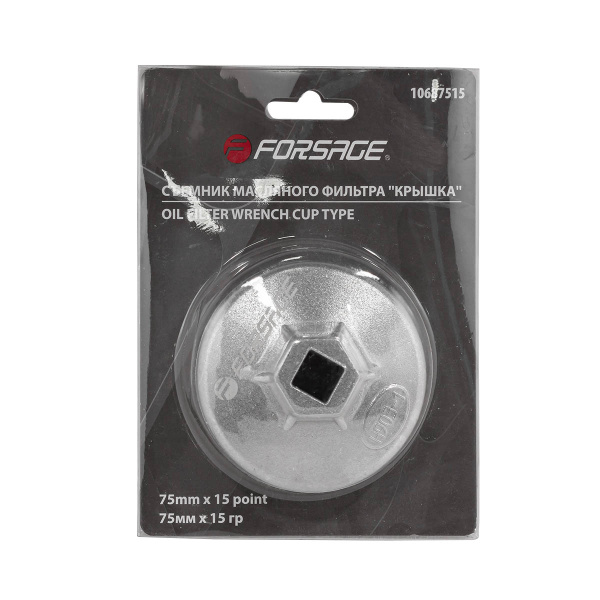 Съемник масляного фильтра ''крышка''75мм х 15гр