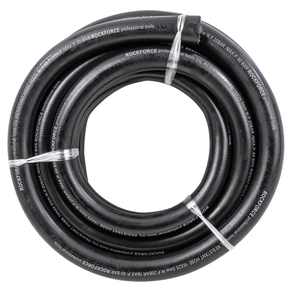 Шланг резиновый армированый бензо-маслостойкий 16х25.5ммх5м(повышенная гибкость и сопротивление к излому,раб.давл. 20bar,max60bar,-30C°+70C°,DIN20018)