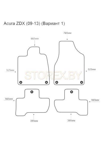Acura ZDX (09-13) (Variant 1)