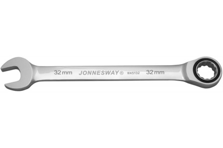 Ключ комбинированный трещоточный JONNESWAY W45132 (32 мм)