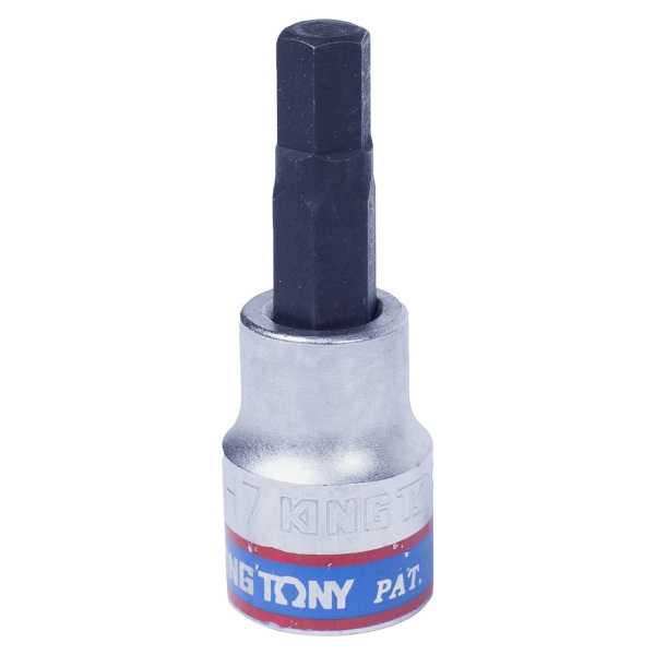 Насадка (бита) торцевая 3/8", HEX, 7 мм, L = 50 мм KING TONY 302507