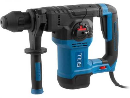 Перфоратор BULL BH 3201 в чем. 1500 Вт, 1-7 Дж, 32 мм, 4 реж. + 2 зуб., 3 сверла, SDS-plus, рег. об.