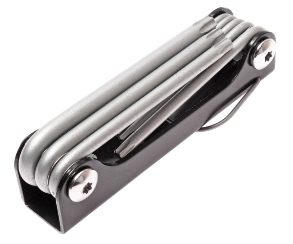 Набор ключей TORX Т9Н-Т40Н складных с отверстием JTC 3503 (8 предметов)