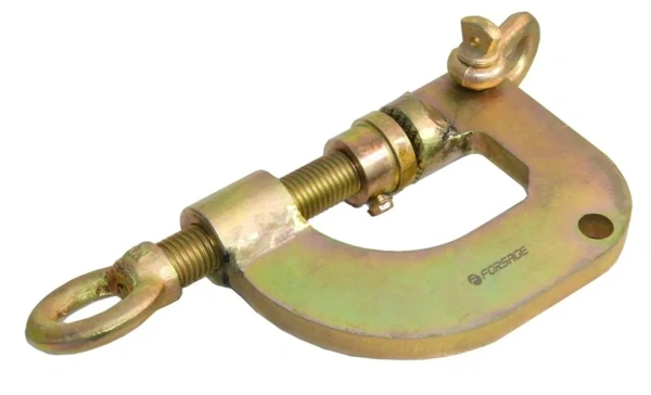 Захват для кузовных работ ''струбцина''двухфункциональный (поперечное усилие 1т, продольное 3т)