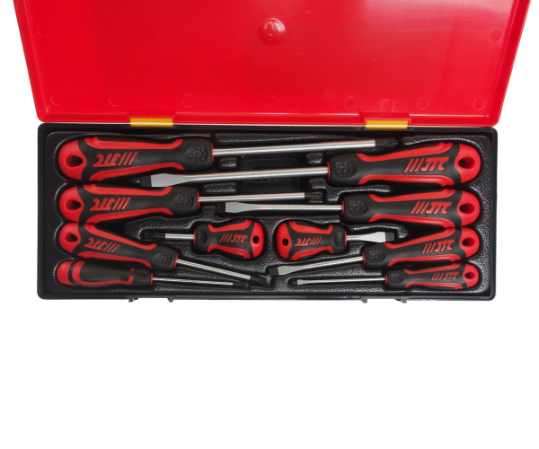 Набор отверток усиленных JTC K7102 (10 предметов в кейсе)