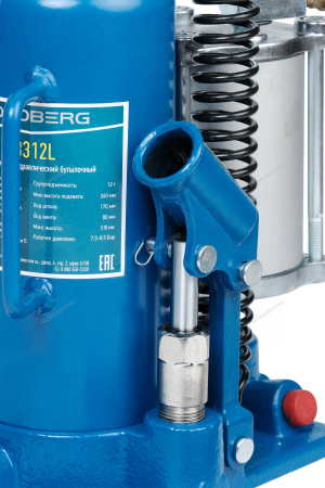 Домкрат бутылочный 12т пневмогидравлический NORDBERG N31312