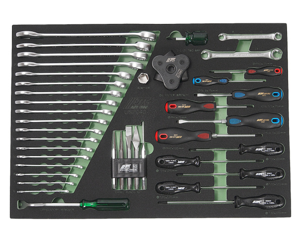 Набор инструментов слесарно-монтажный JTC US2040 (40 предметов в ложементе)