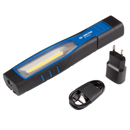 KING TONY 9TA242A Фонарь светодиодный, шарнирный, магнит, 1+1 элементов, Li-Ion, 3,7 В