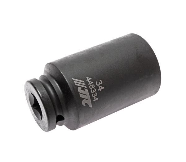 Головка торцевая 12-ти гранная ударная тонкостенная JTC 448334 (1/2", 34 мм, L=82 мм)