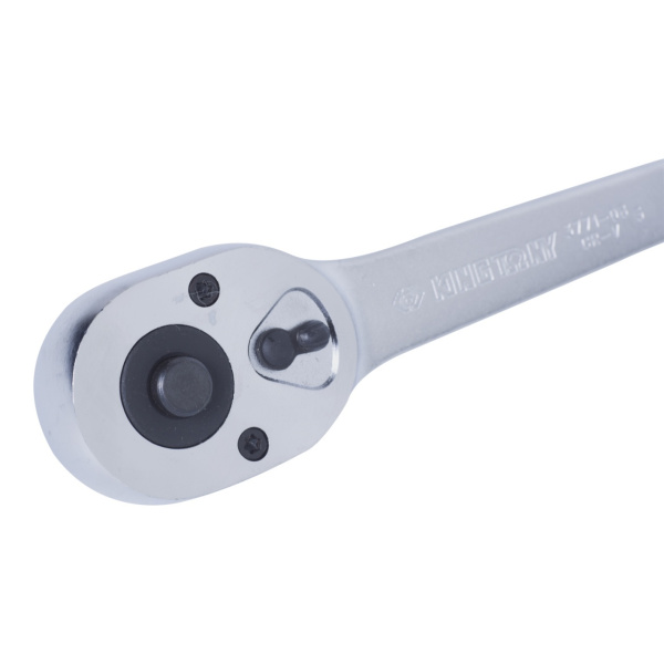 Трещотка 3/8" 200 мм, 32 зубца, флажковая с кнопкой, фиксатор KING TONY 3771-08G