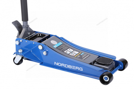 Домкрат подкатной NORDBERG N32039 (4 т, низкий подхват, педаль)