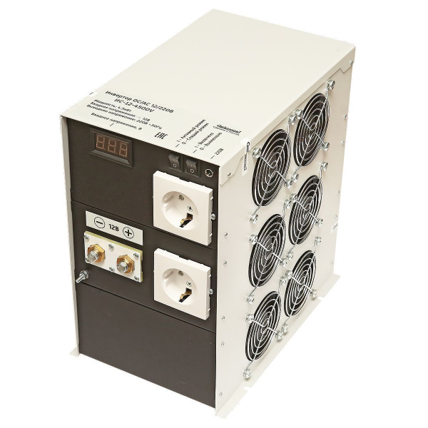 ИС-12-4500V инвертор, преобразователь напряжения DC/AC, 12В/220В, 4500Вт     