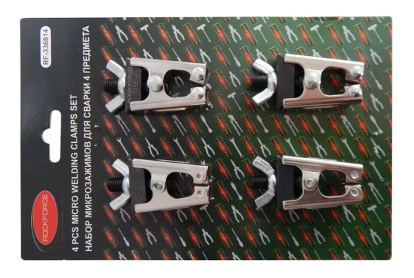 Комплект зажимов для сварочных работ (4пр.) в блистере.