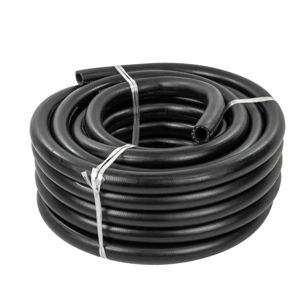 Шланг резиновый армированый бензо-маслостойкий 18х27.5ммх15м(повышенная гибкость и сопротивление к излому,раб.давл.20bar,max60bar,-30C°+70C°,DIN20018)