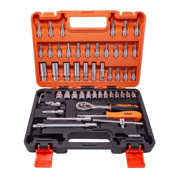 Набор инструмента 53пр. 1/4''(6-гран.)(4-14мм, головки глубокие 6-14мм)