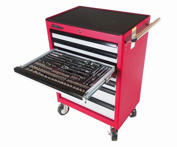 Тележка инструментальная JTC-3931S с набором инструментов JTC-39311, 39312, 39313 (7 секций)