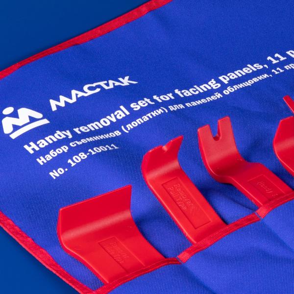 Набор съемников (лопатки) для панелей облицовки, 11 предметов МАСТАК 108-10011