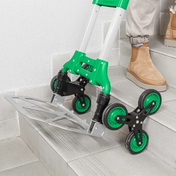 Тележка ручная складная с телескопической ручкой (г/п80кг,500х485х995мм-в разложенном полож.,385х280-рабочая площадка, 100мм-Ø колес)