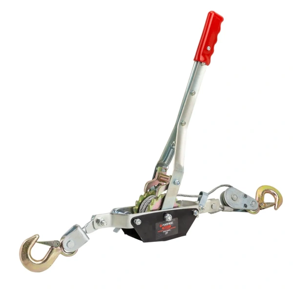 Лебедка рычажная тяговая, 2т (диаметр троса-4.5мм, длина троса- 2.2/1.1м)