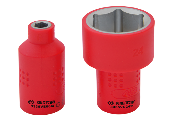 Головка торцевая диэлектрическая KING TONY 3335VE**M шестигранная 3/8"