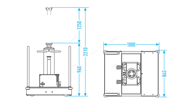 Домкрат пневмогидравлический ямный (канавный подъемник) 15 т NORDBERG N601T