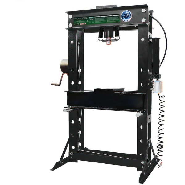 Пресс гидравлический напольный 50т, ручной/пневмо привод (рабочая высота: 0-865мм, рабочая ширина: 645мм, рабочий стол: 325х645мм, ход штока: 175мм)