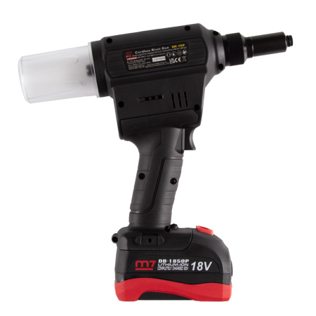 Заклепочник аккумуляторный MIGHTY SEVEN DR-102A1 (2,4-6,4 мм, 18 В, 3 предмета, кейс)